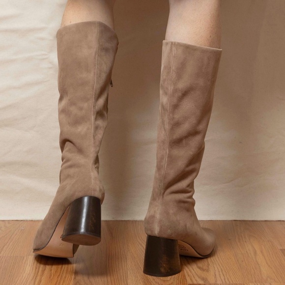 Huma Blanco Harlow Tall Boot Latte Suede - Picture 4 of 5